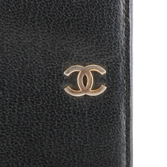 Chanel Bifold Wallet in Black Lambskin Leather